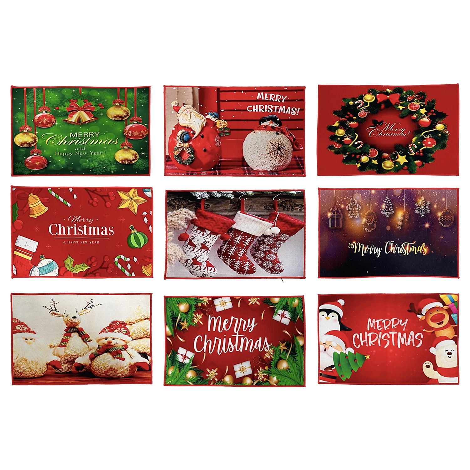 TAPETE NAVIDEÑO SURTIDO 38*58CM