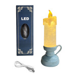 VELA NAVIDEÑA LUZ CALIDA USB Y PILA