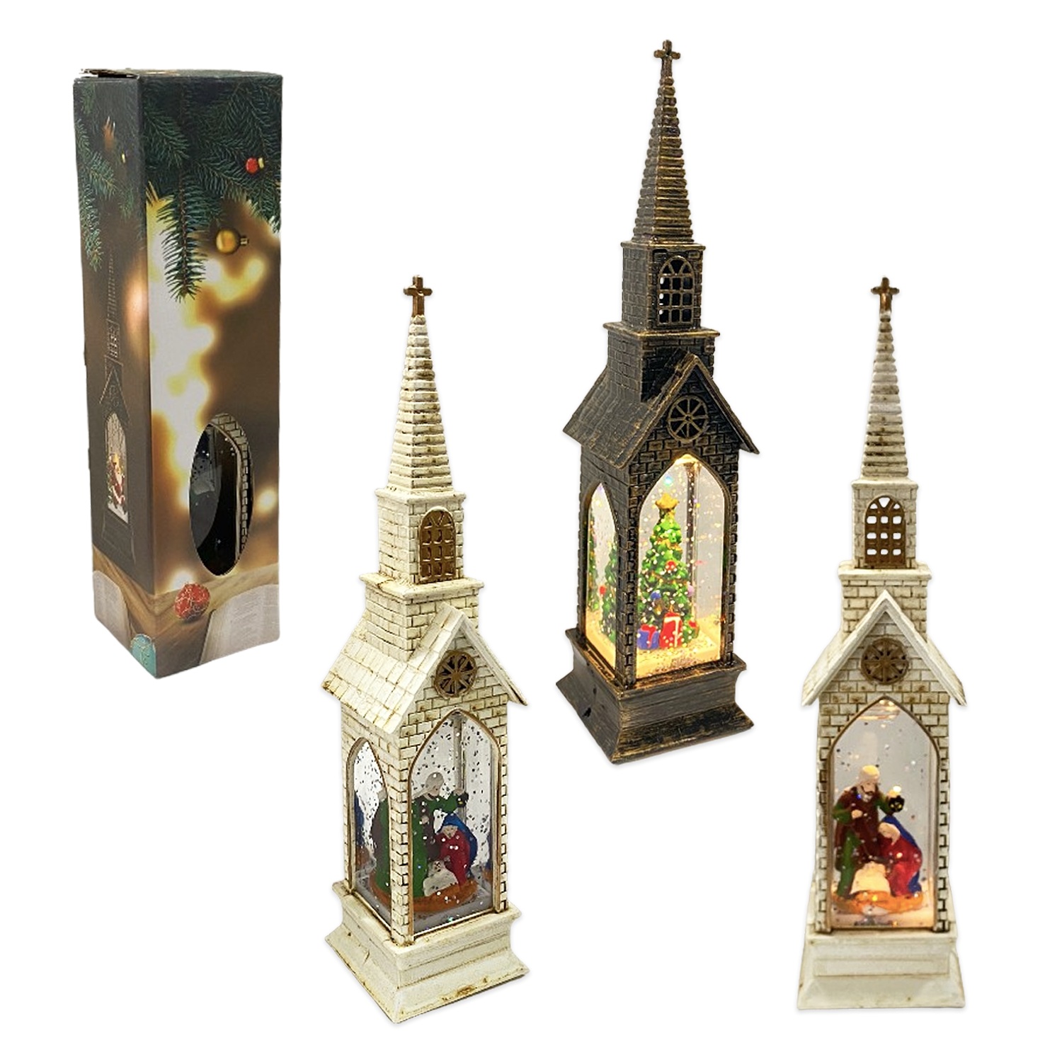 ADORNO PESEBRE LUZ CALIDA PILA