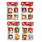 TARJETA NAVIDEÑA DECORATIVA (PQTX12)