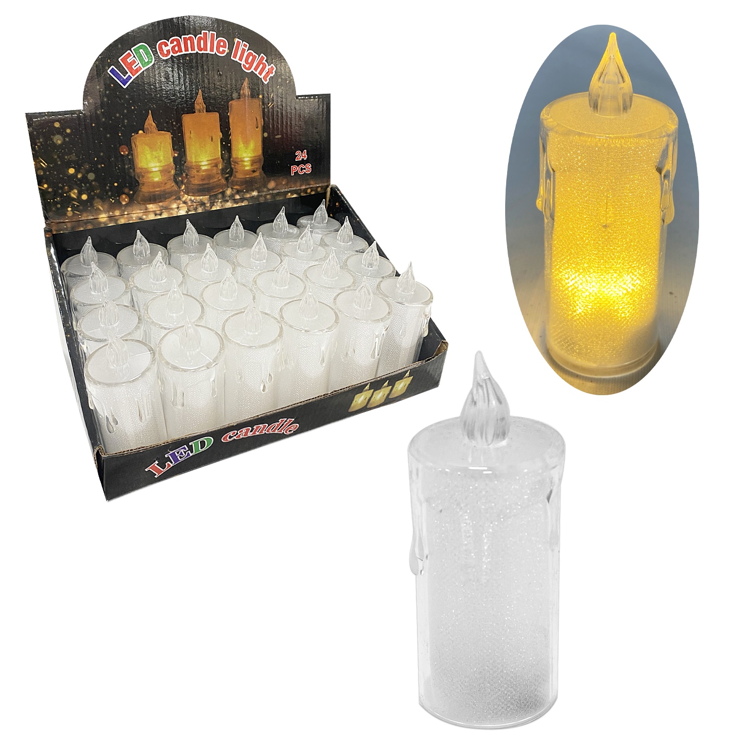 VELA NAVIDEÑA LUZ CALIDA (CJX24)