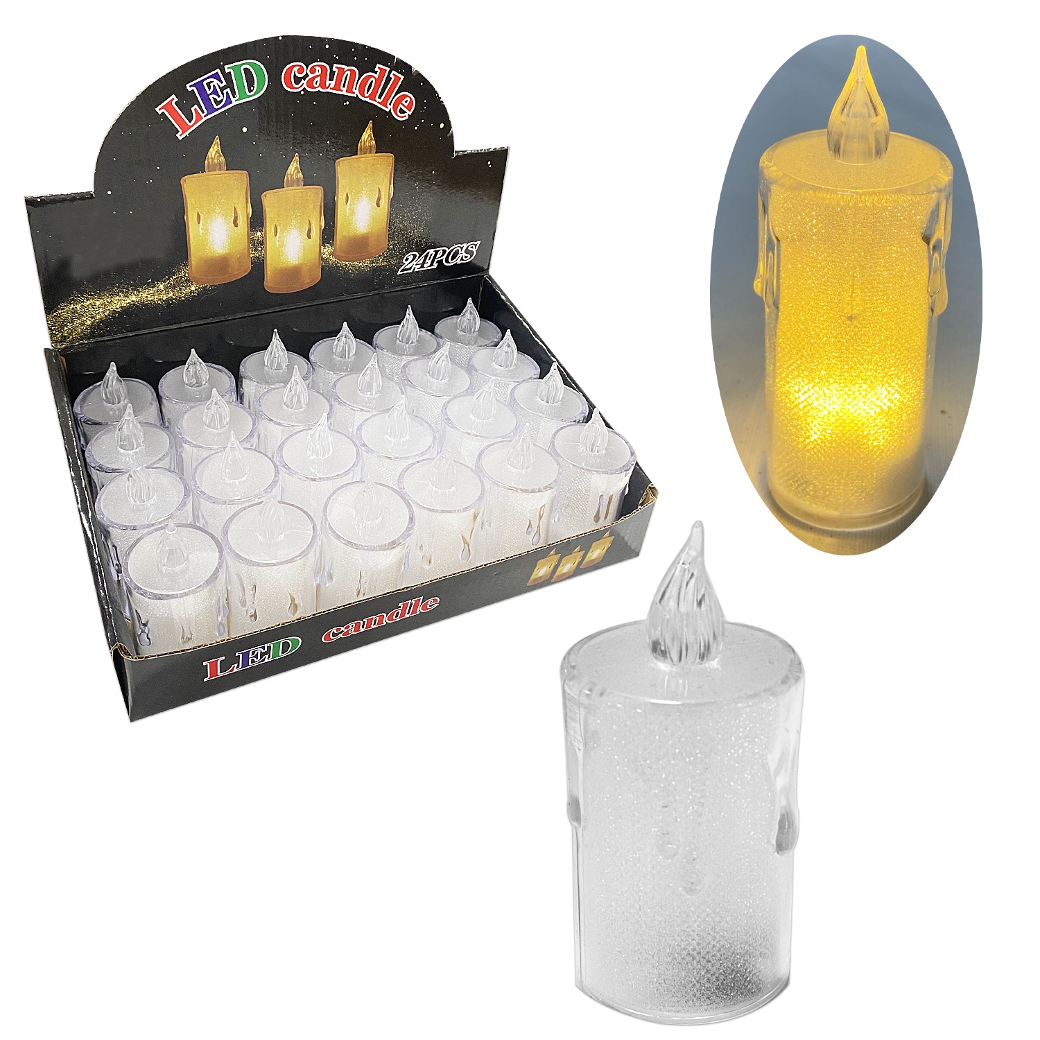 VELA NAVIDEÑA LUZ CALIDA (CJX24)