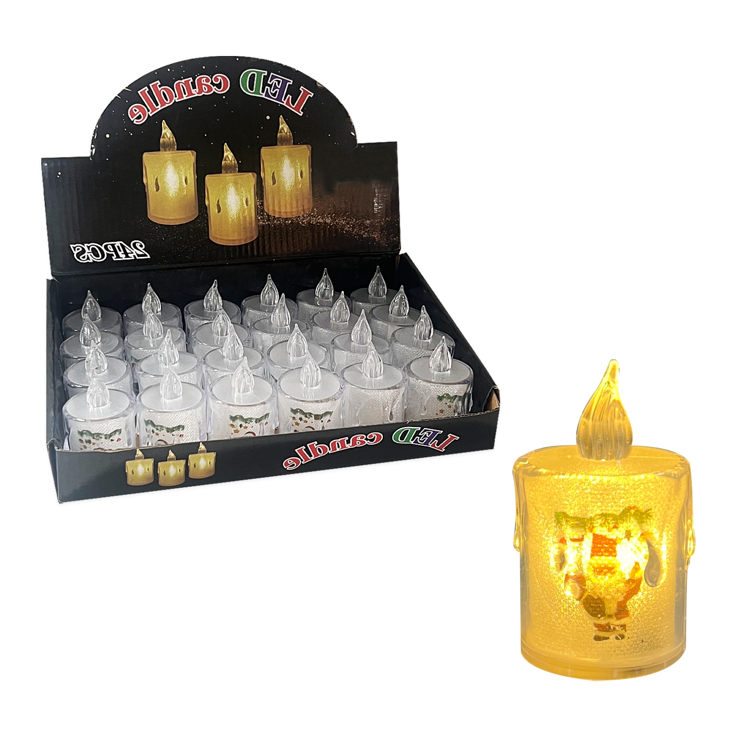 VELA NAVIDEÑA LUZ CALIDA (CJX24)