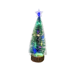 ADORNO ARBOL NAVIDEÑO 20CM CON LUZ