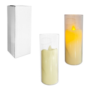 VELON ACRILICO NAVIDEÑO LUZ CALIDA (PILA)