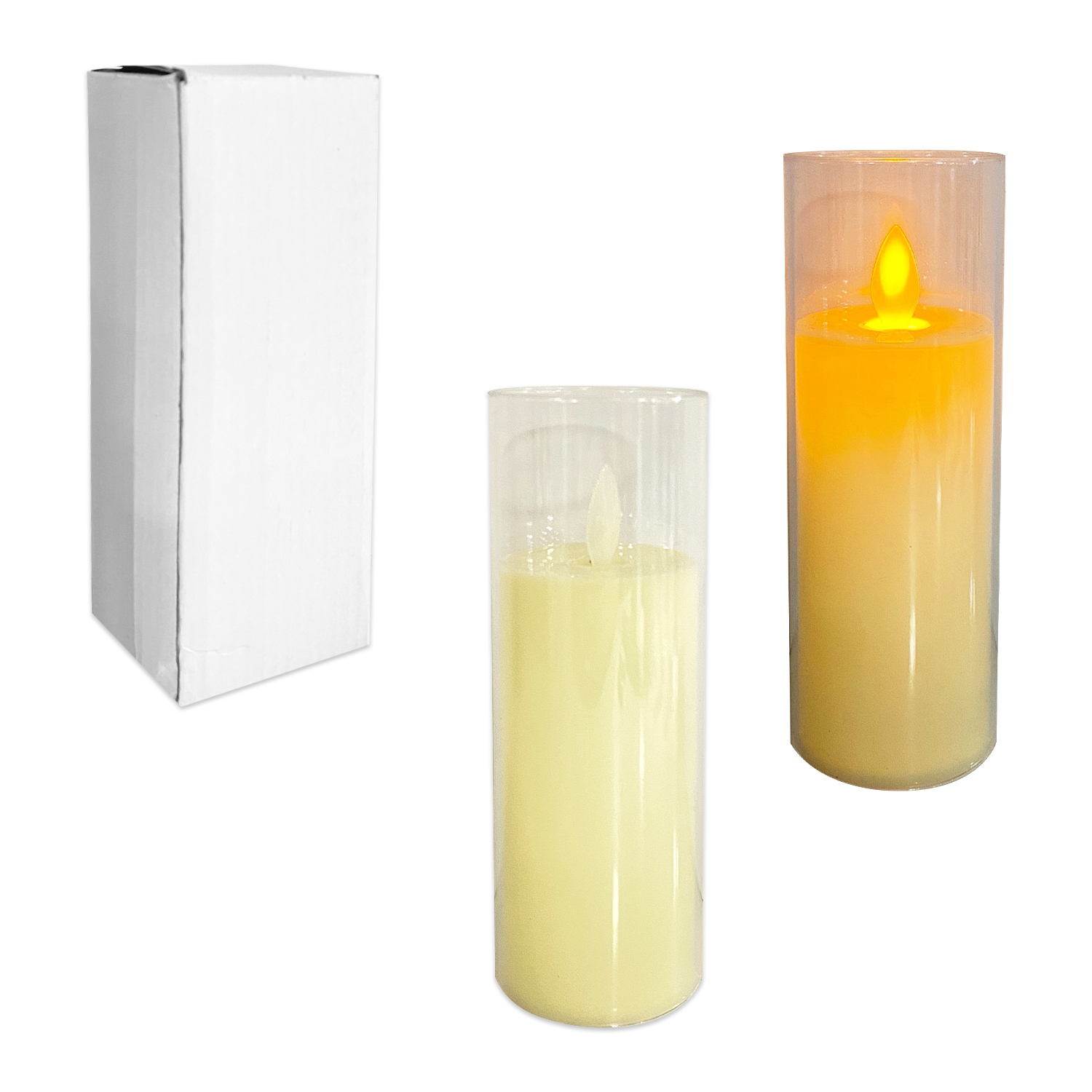 VELON ACRILICO NAVIDEÑO LUZ CALIDA (PILA)