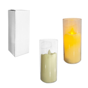 VELON ACRILICO NAVIDEÑO LUZ CALIDA (PILA)