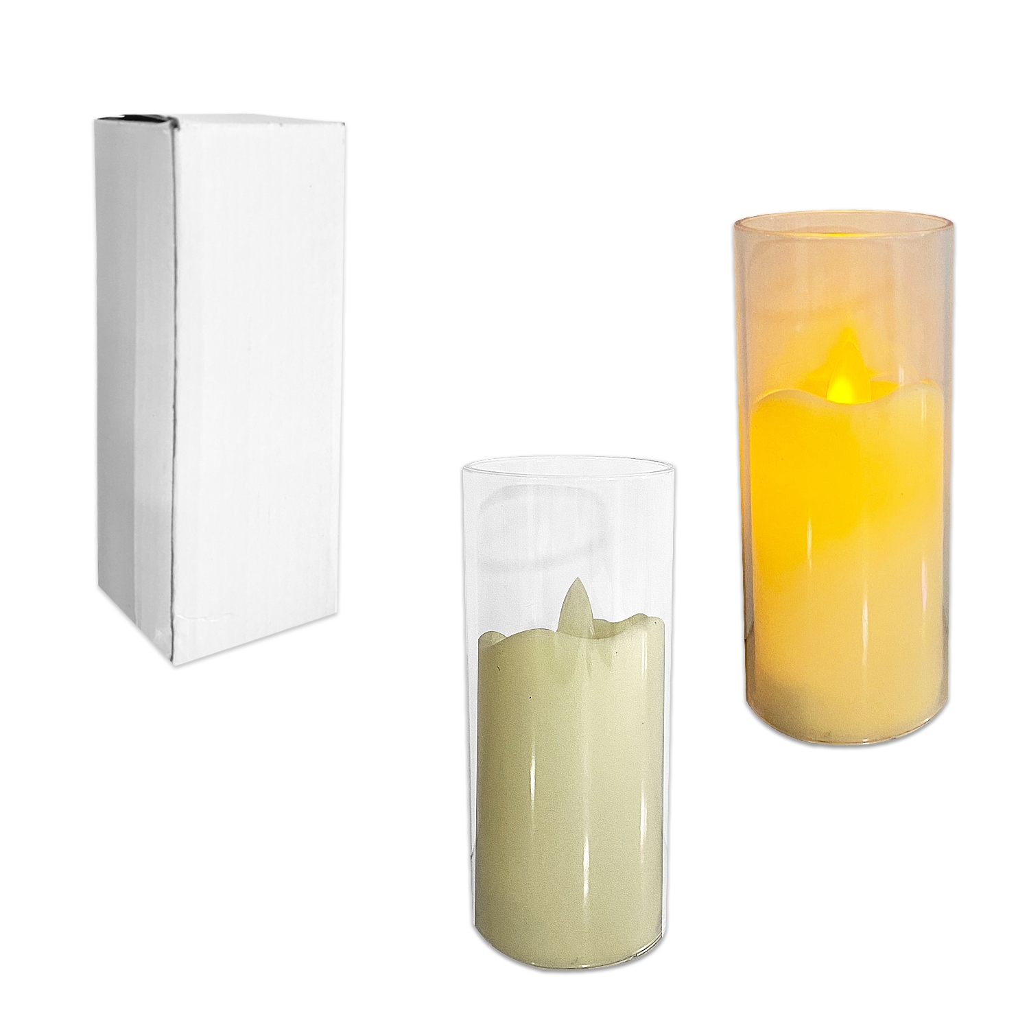 VELON ACRILICO NAVIDEÑO LUZ CALIDA (PILA)