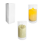 VELON ACRILICO NAVIDEÑO LUZ CALIDA (PILA)