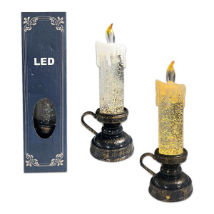 VELA NAVIDEÑA LUZ CALIDA CON LIQUIDO (PILA)