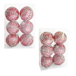 BOLA NAVIDEÑA PALO ROSA 6CM X6