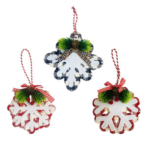 COLGANTE NAVIDEÑO COPO DE NIEVE