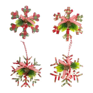 COLGANTE NAVIDEÑO COPO DE NIEVE