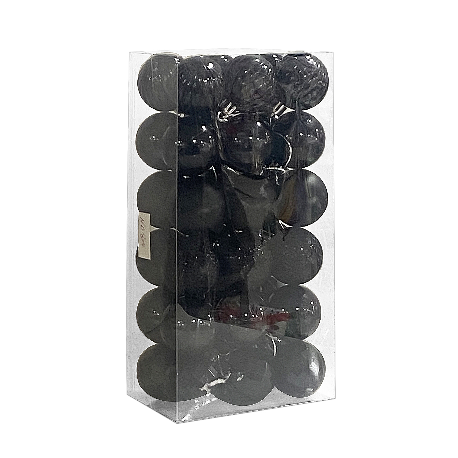 BOLA NAVIDEÑA NEGRA 4CM X36