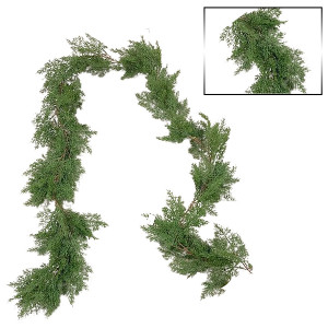 GUIRNALDA VERDE ALAMBRADA 260*20CM