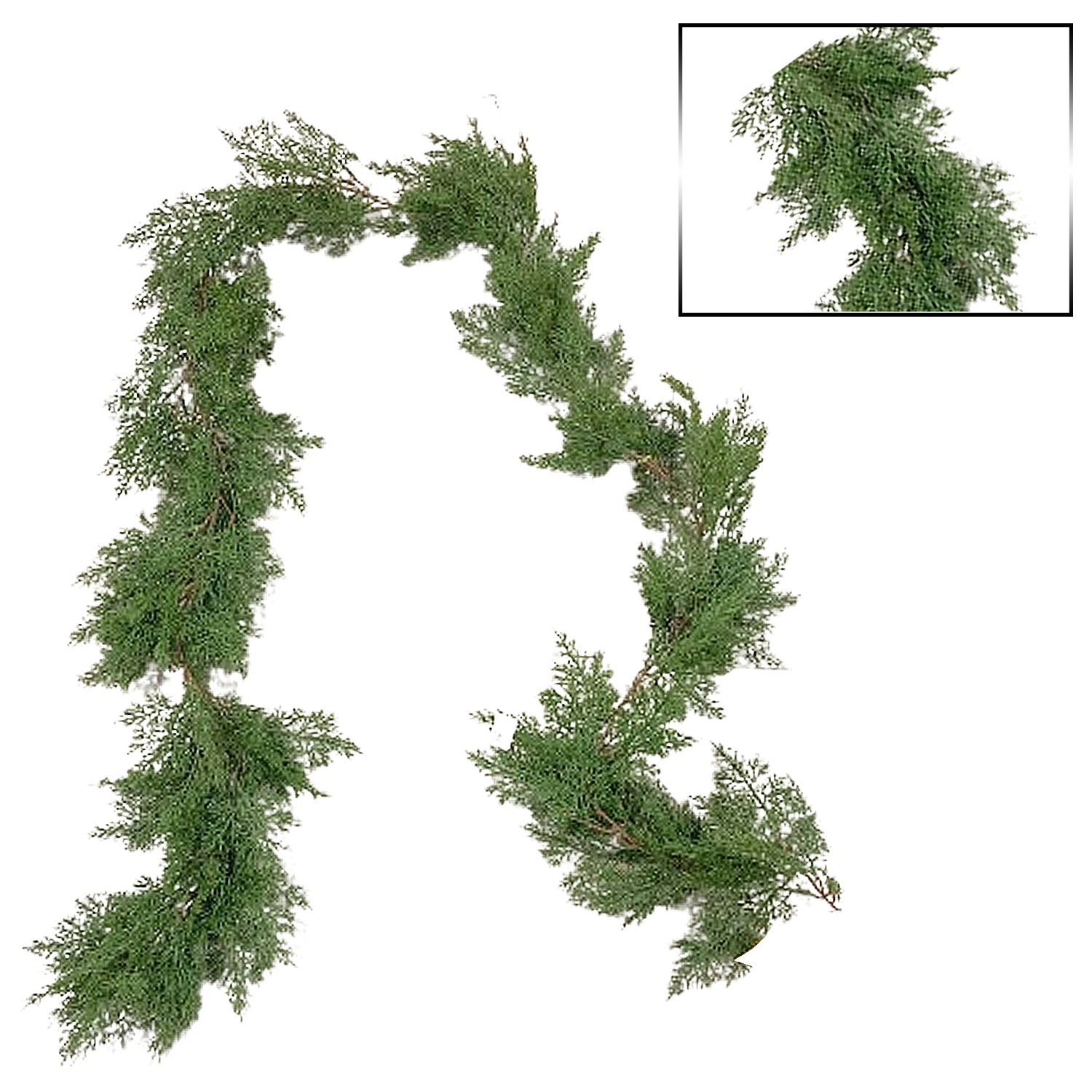 GUIRNALDA VERDE ALAMBRADA 260*20CM