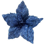 FLOR NAVIDEÑA AZUL TURQUI 40CM (BJX60)