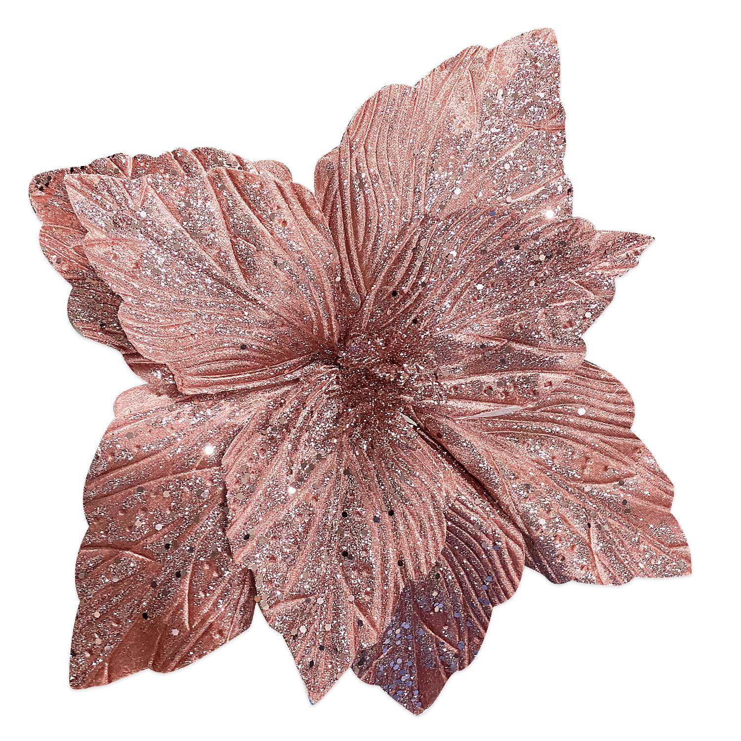 FLOR NAVIDEÑA PALO ROSA 40CM (BJX60)