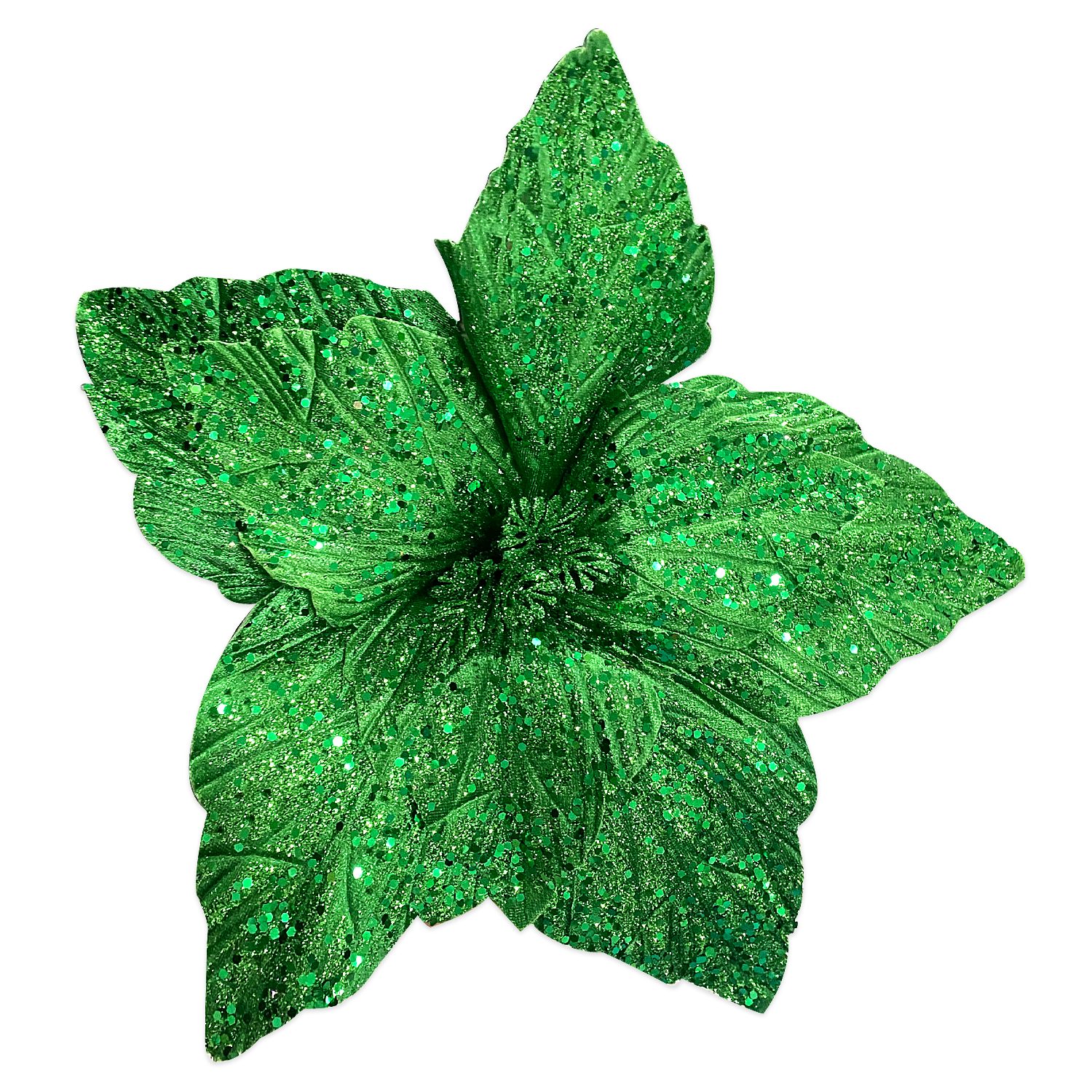 FLOR NAVIDEÑA VERDE 40CM (BJX60)