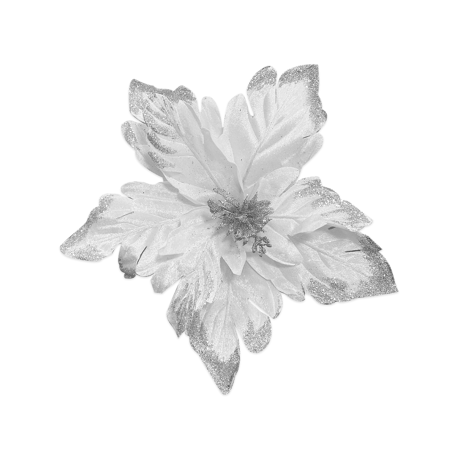 FLOR NAVIDEÑA BLANCA 33CM (BJX80)