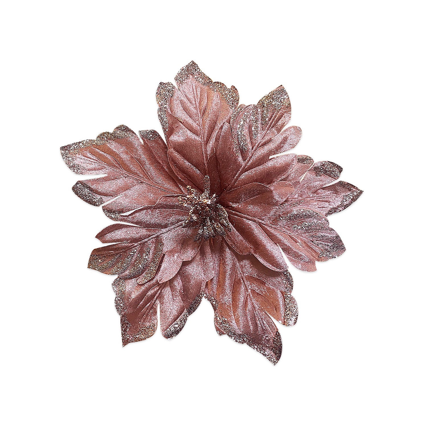 FLOR NAVIDEÑA PALO ROSA 33CM (BJX80)