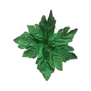 FLOR NAVIDEÑA VERDE 33CM (BJX80)