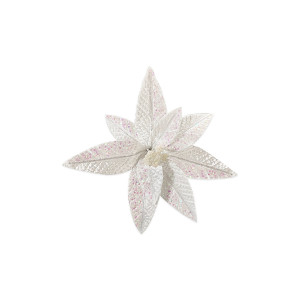 FLOR NAVIDEÑA BLANCA TORNASOL 26CM (BJX100)