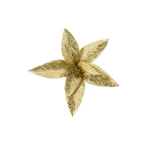 FLOR NAVIDEÑA DORADA 26CM (BJX100)