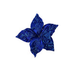 FLOR NAVIDEÑA AZUL 24CM (BJX120)