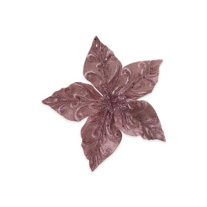 FLOR NAVIDEÑA ROSADA 24CM (BJX120)