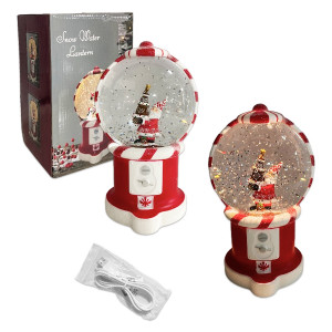 ESFERA NAVIDEÑA LUZ Y SONIDO (USB Y PILA AA)