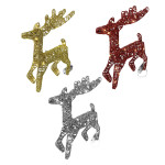 RENO NAVIDEÑO ESCARCHADO CON LUZ 40CM