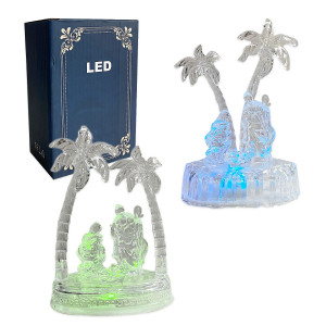 ADORNO PESEBRE LUZ MULTICOLOR