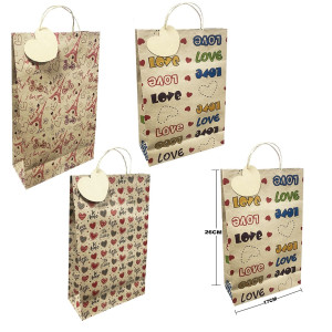 BOLSA DE REGALO ECOLOGICA PQ LOVE (PQTX12):