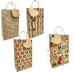 BOLSA DE REGALO ECOLOGICA PQ NAVIDEÑA (PQTX12)