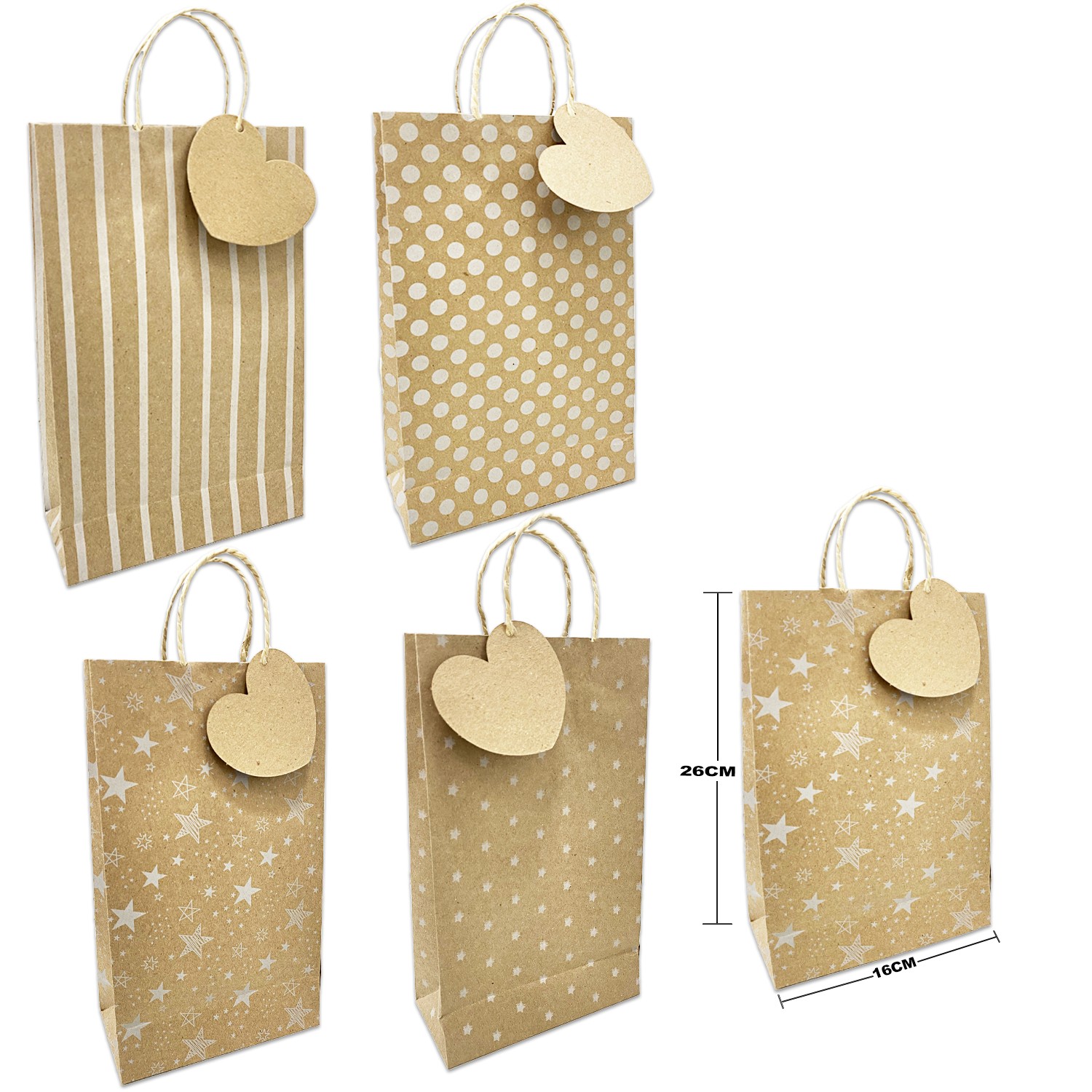 BOLSA DE REGALO ECOLOGICA PQ FIGURAS (PQTX12)