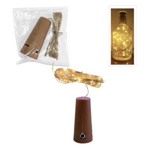 LUZ PARA GLOBO CALIDA TIPO CORCHO 3M