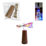 LUZ GLOBO MULTICOLOR TIPO CORCHO 3M (PQTX50)