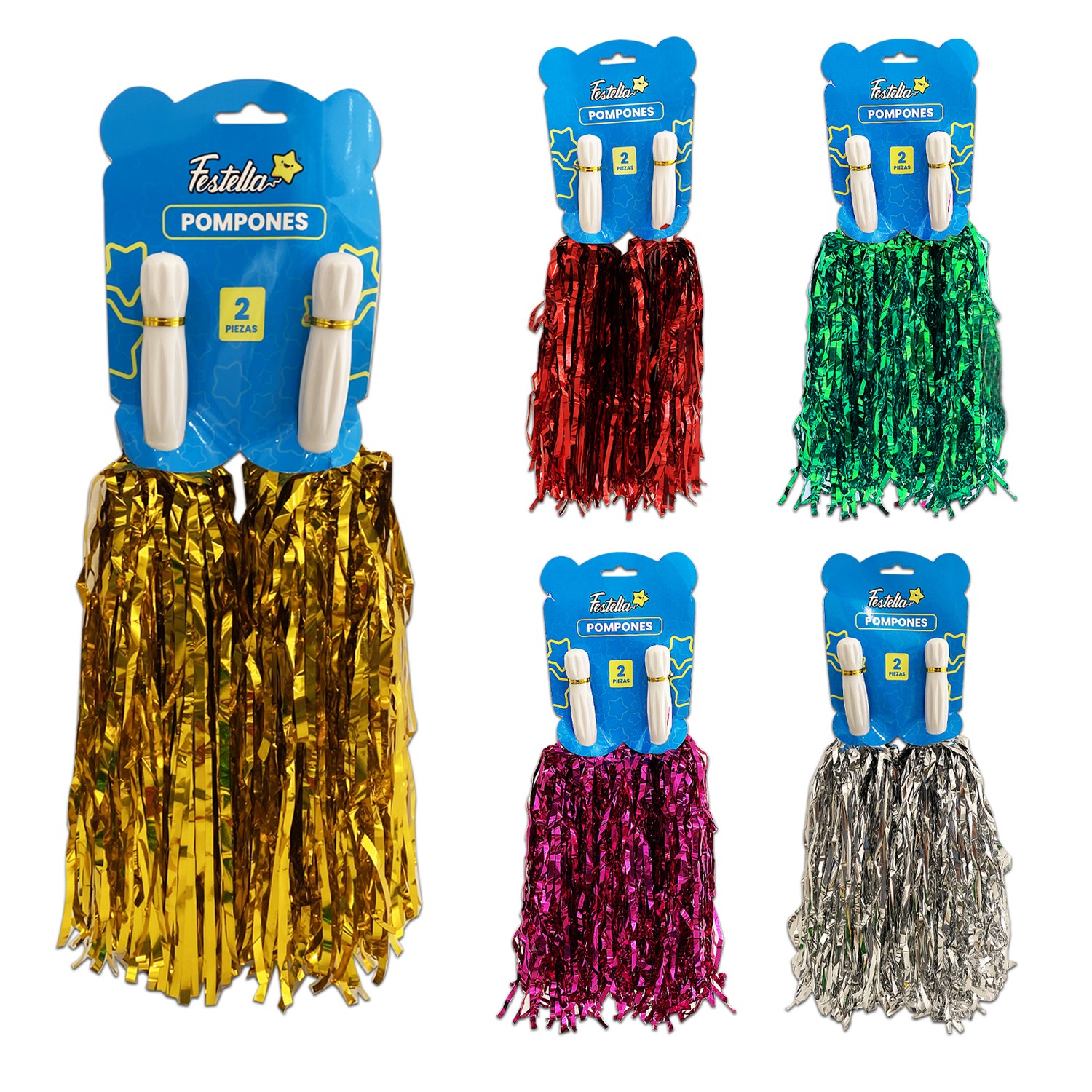 POMPONES DE COLORES 30G (PQTX12XCOLOR)