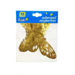 MARIPOSA DECORATIVA DORADA X12 (PQTX12)