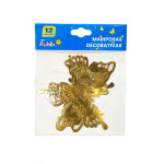 MARIPOSA DECORATIVA DORADA X12 (PQTX12)