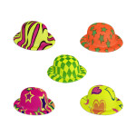 SOMBRERO FIESTA ESTAMPADO 15*14CM (PQTX12XMOD)