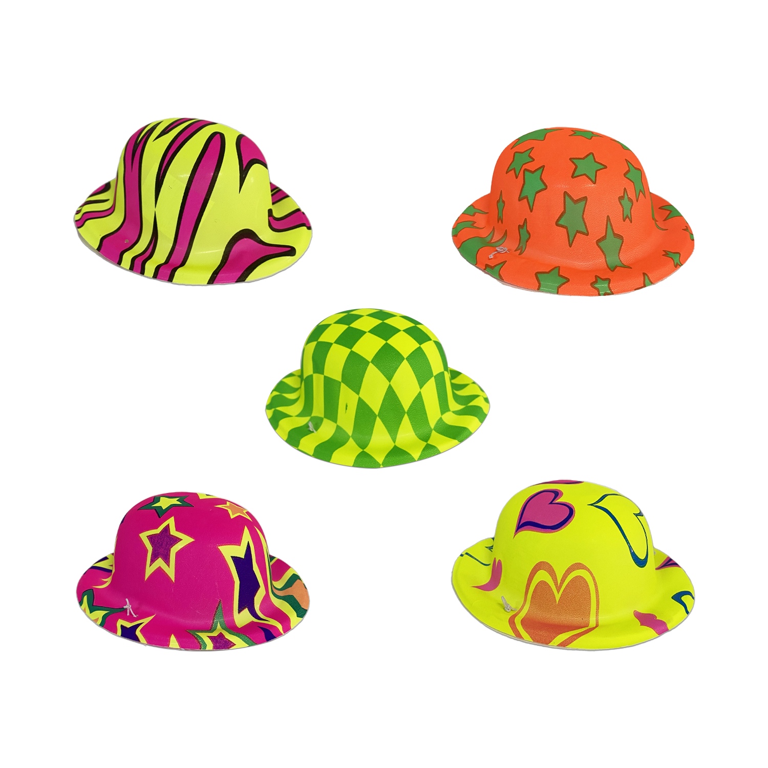 SOMBRERO FIESTA ESTAMPADO 15*14CM (PQTX12XMOD)