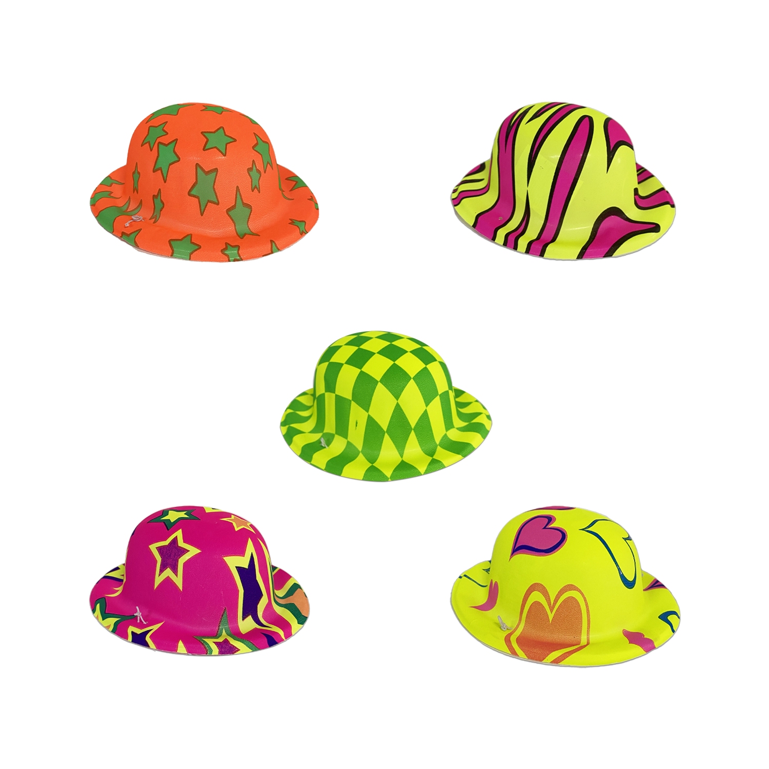 SOMBRERO FIESTA ESTAMPADO 15*14CM (PQTX12XMOD)