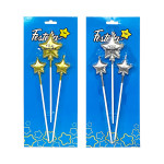 VELA ESTRELLA DORADA Y PLATEADA F.C X3 (CJX12)