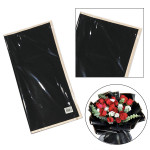 PAPEL COREANO NEGRO BORDE METALIZADO X20