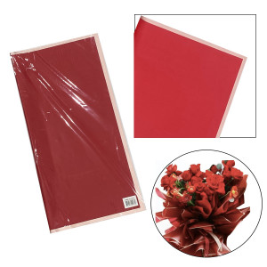PAPEL COREANO ROJO BORDE METALIZADO X20: