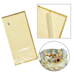 PAPEL COREANO BEIGE BORDE METALIZADO X20: