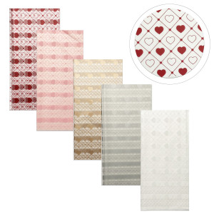 PAPEL COREANO ESTAMPADO CORAZONES SURTIDO X20