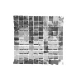 CORTINA PANEL DE CUADROS PLATEADA 30*30CM